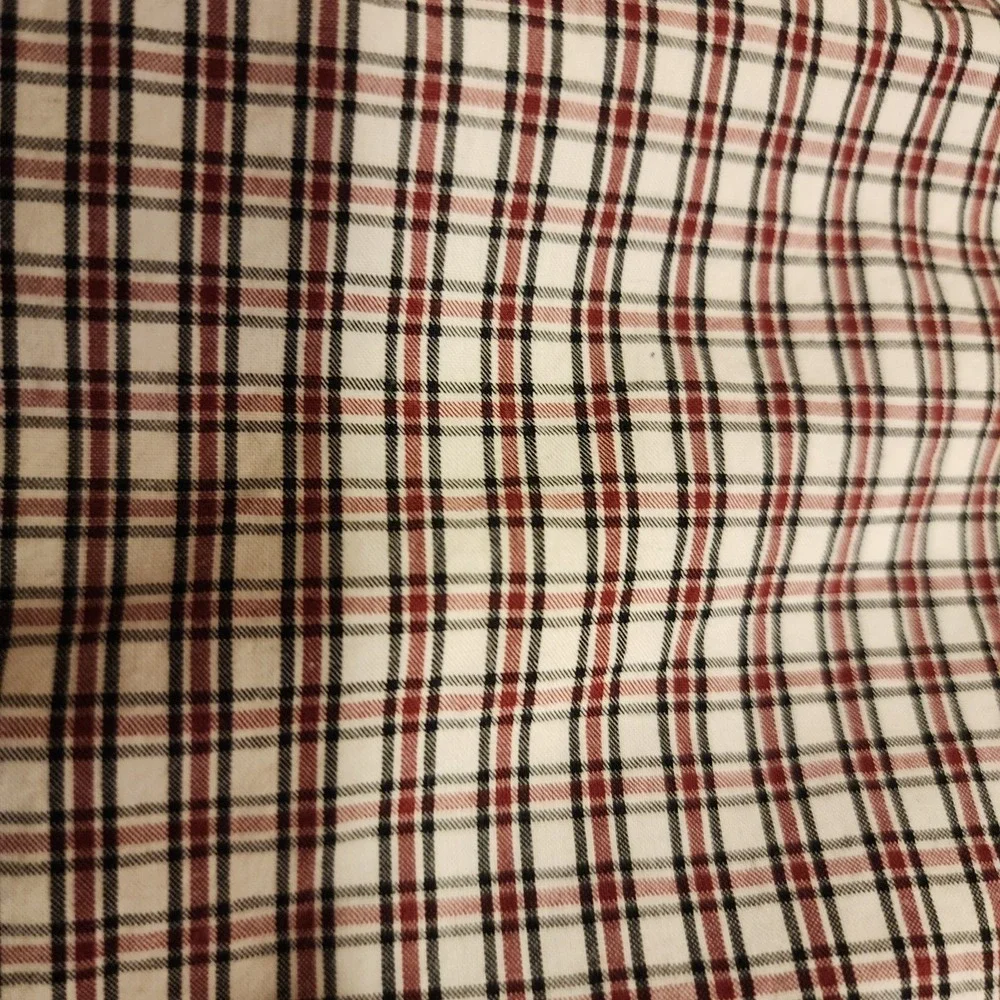 Banana Republic Heritage Collection shirt Mens Large Plaid Navy Red White Dapper